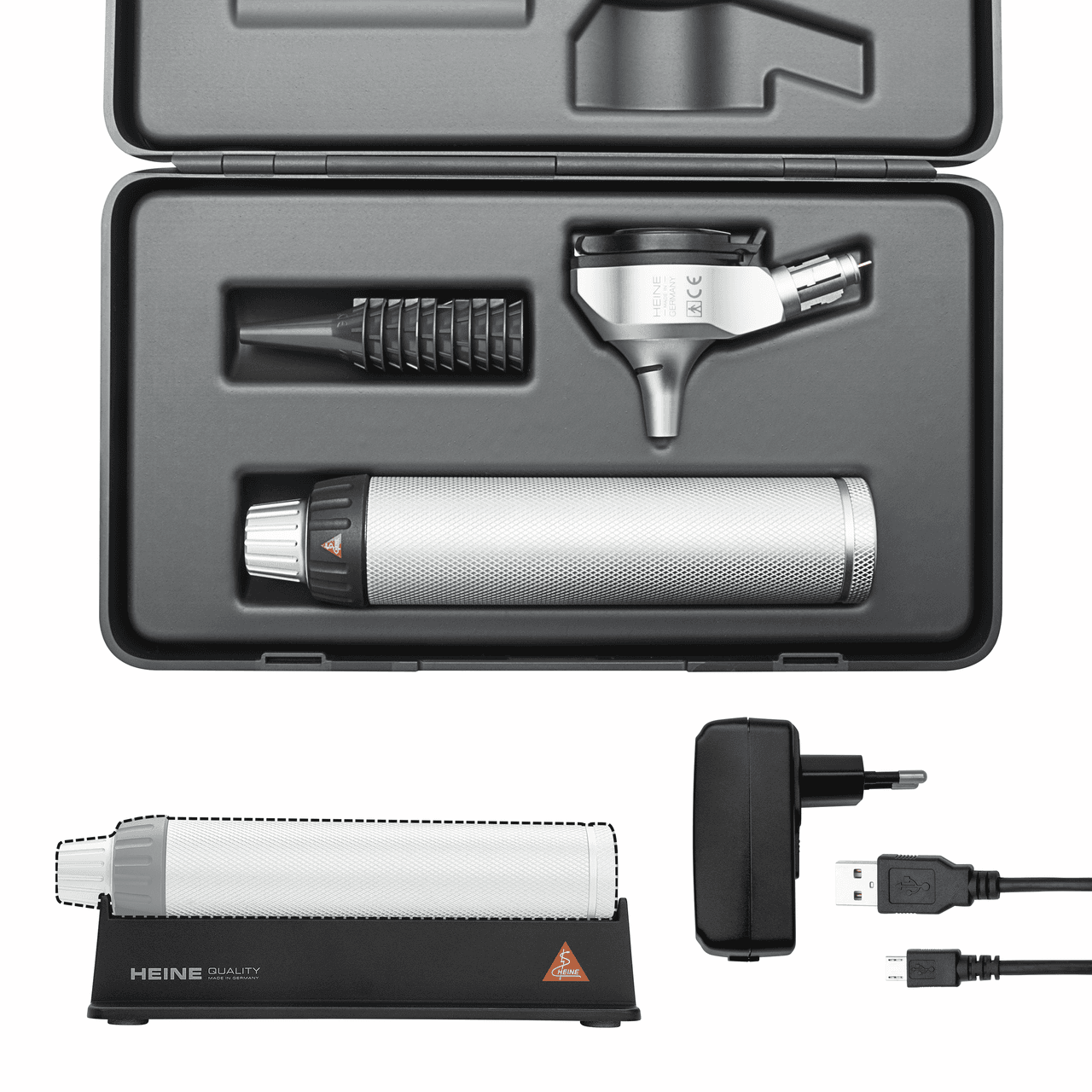 HEINE BETA 400 otoskopset — komplett set