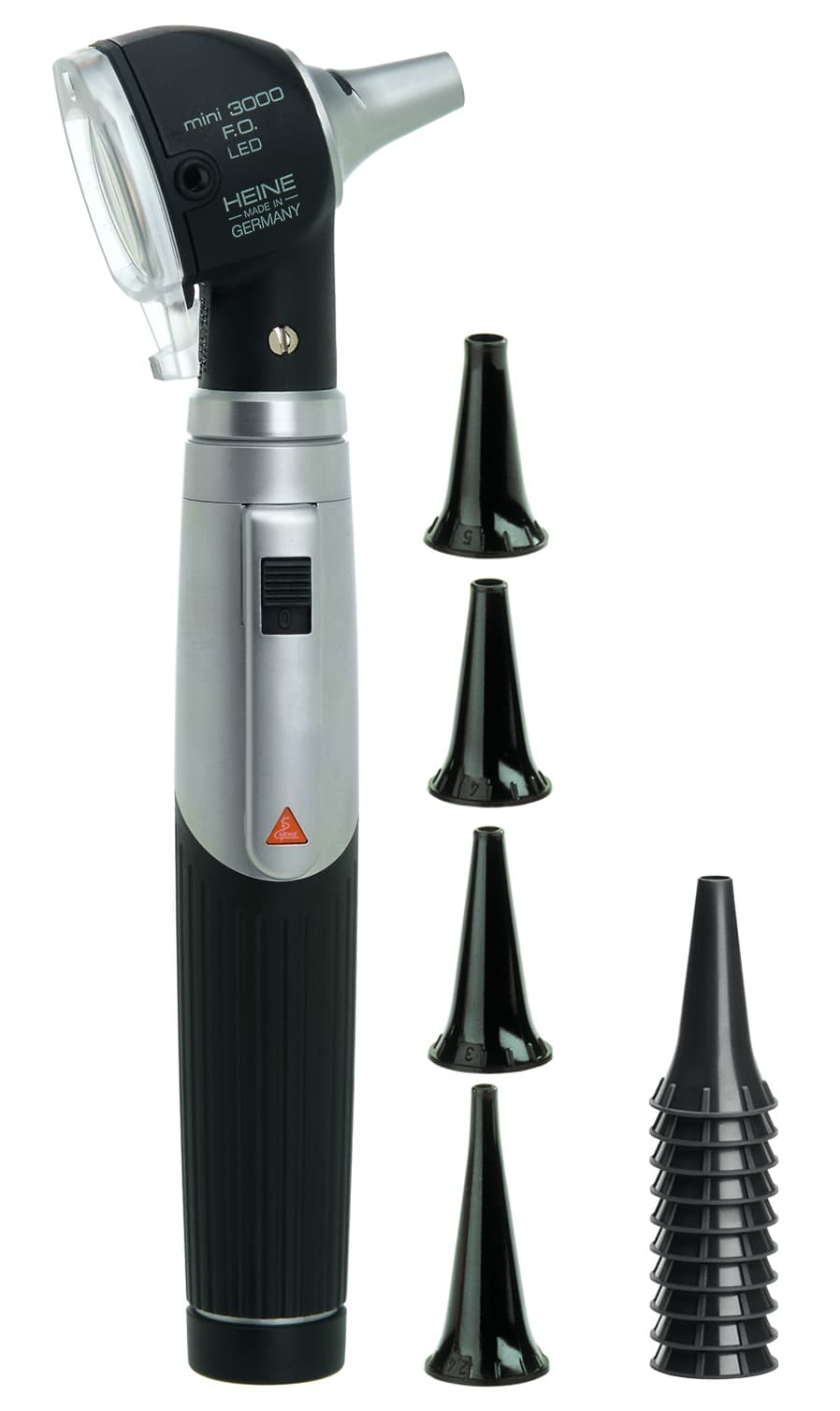 HEINE mini 3000 LED F.O. otoskop — detalj