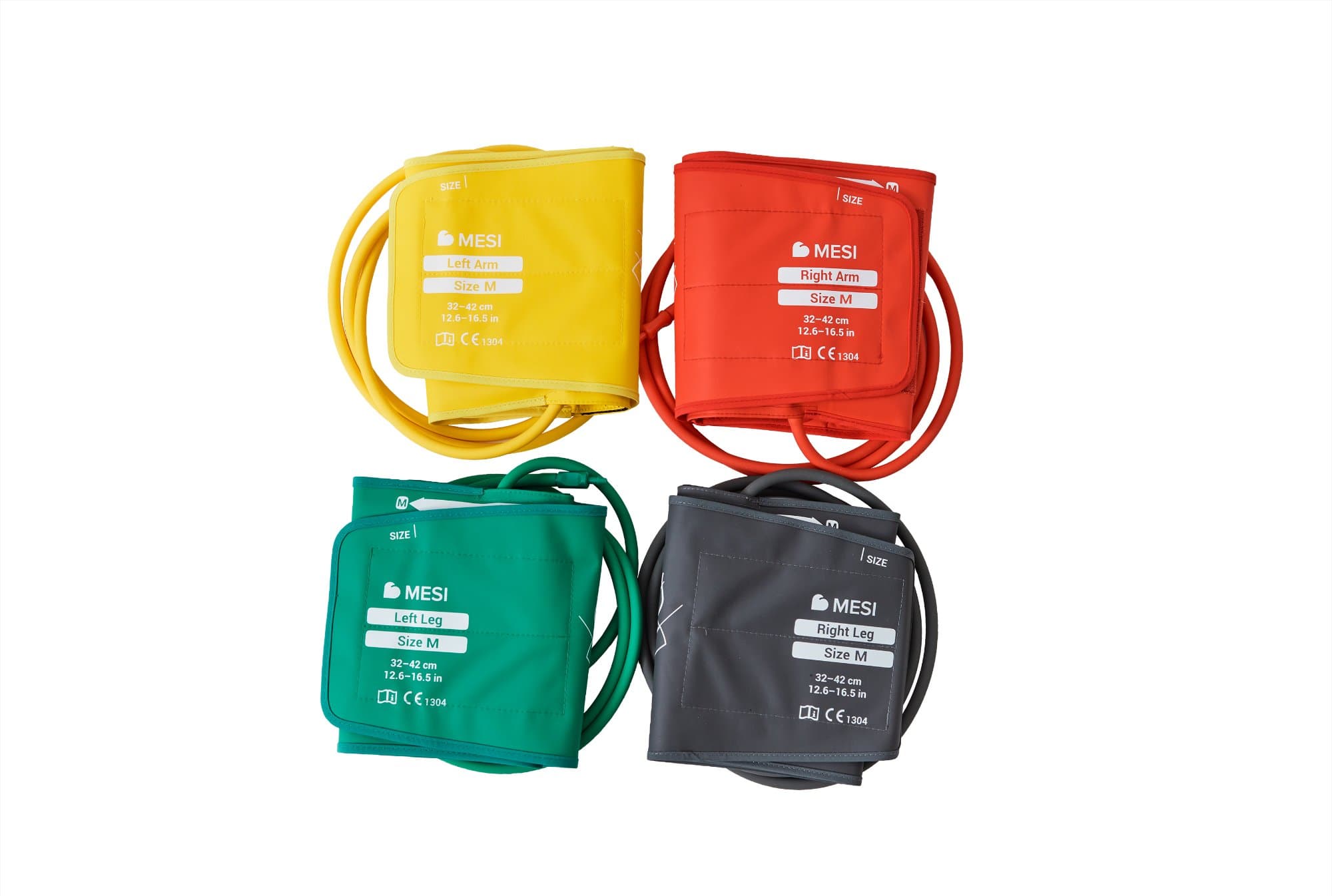 MESI ABPI MD manschettset M 301-000164 – fyra färgkodade manschetter storlek M