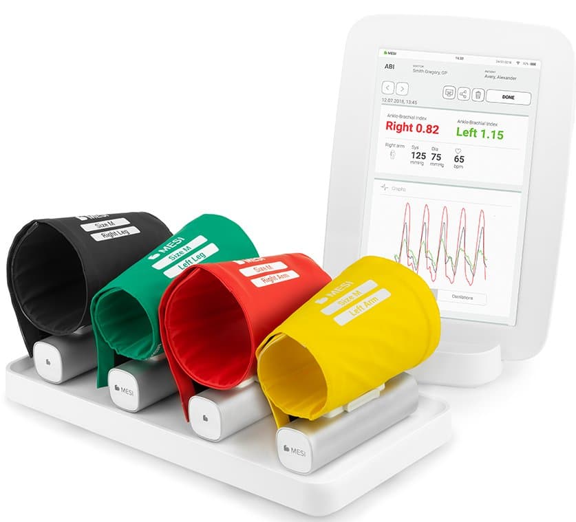 MESI mTABLET ABI-set 301-003003 – komplett set med dockningsstation, moduler och manschetter
