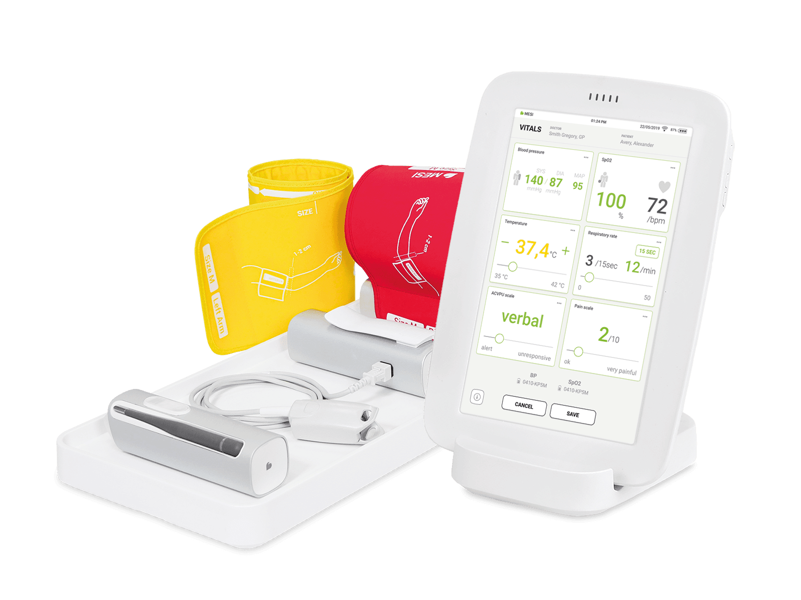 MESI mTABLET Vitals Set
